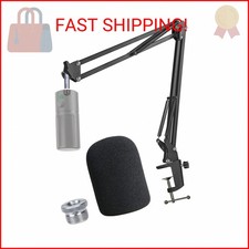 Razer Seiren X Boom Arm with Pop Filter - Mic Stand with Foam Cover Windscreen f