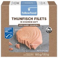 Followfood Msc Thunfischfilets Natur 185G Dose