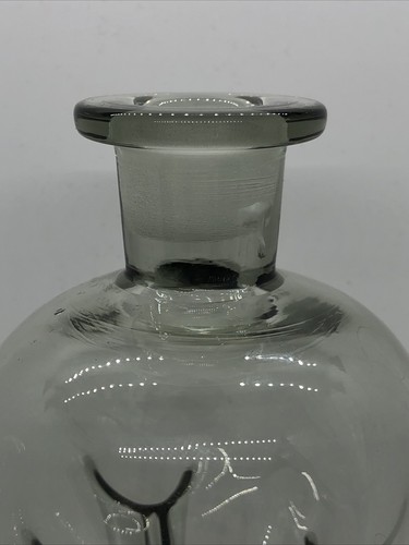 Vtg Holmegaard Jacob Bang Kluk Kluk Glass Smoke Gray Decanter & 2 Aperitif Glass - Picture 18 of 24