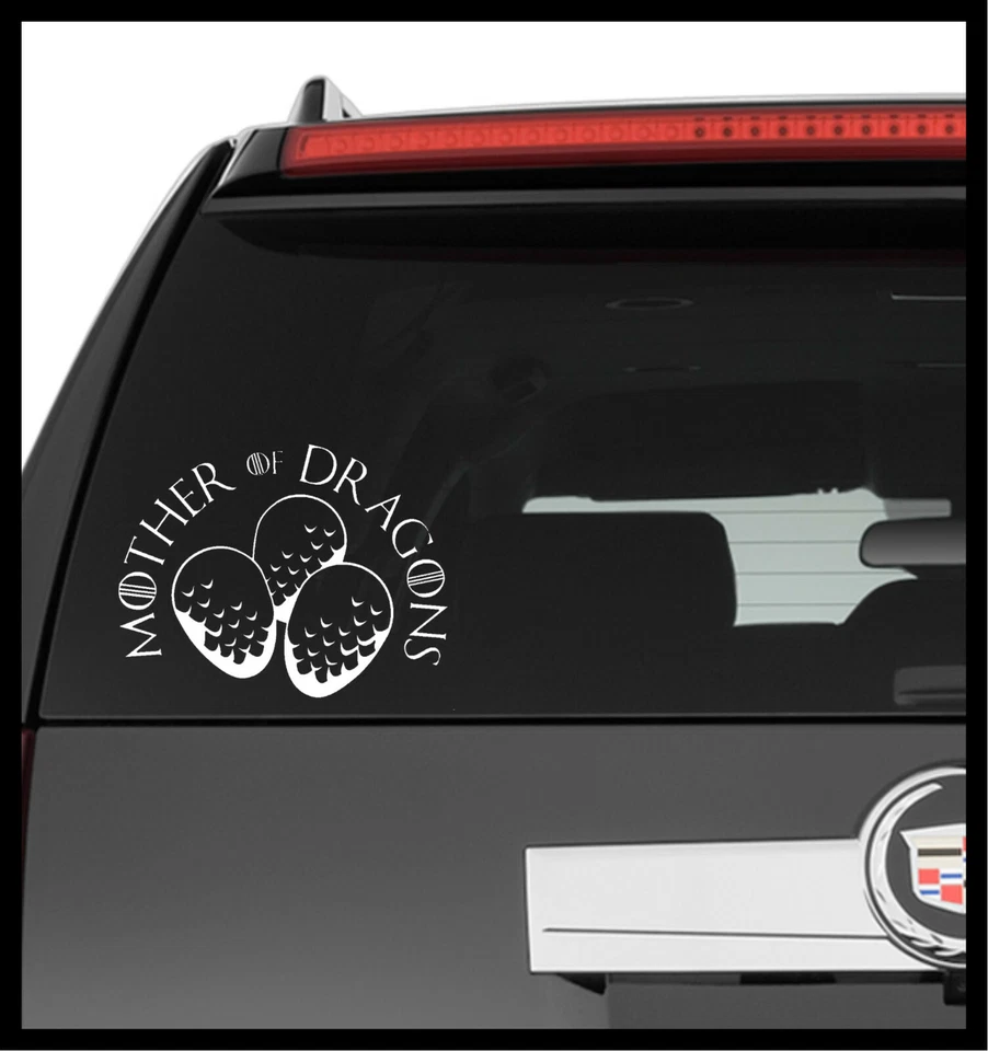 Calcomanía Vinilo Camión Coche Adhesivo Laptop - Juego de Tronos Reina de Dragones Huevos Foto 2 de 4