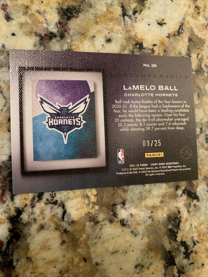 2021-22 Court Kings LaMelo Ball Jade Parallel  Contemporaries  9/25. 🔥🔥 - Image 4 of 4