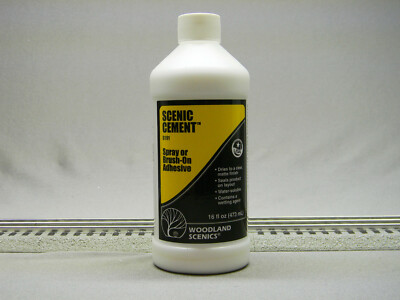 WOODLAND SCENICS S191 CEMENT 16 OZ craft scenery glue adhesive tack WDS191 NEW