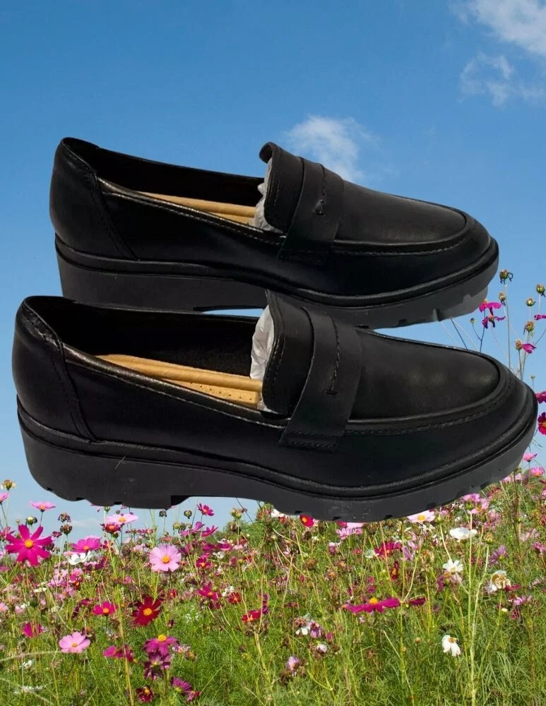 Mocassini donna Clarks Calla Ease mocassino 10 M nuovi con scatola scatola aperta nuovi
