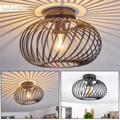 HOFSTEIN Ess Wohn Schlaf Zimmer Beleuchtung Lichteffekt Decken Lampe Leuchte rund schwarz