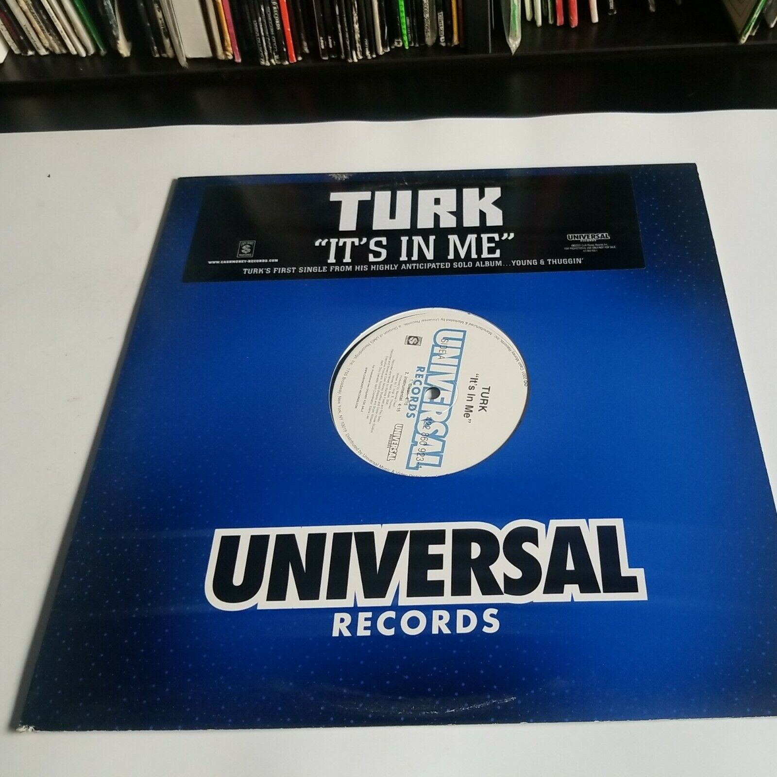 Turk ‎–It’s In Me 2001 NM 12" PROMO Single Vinyl Rap Hip-Hop Cash Money Records 