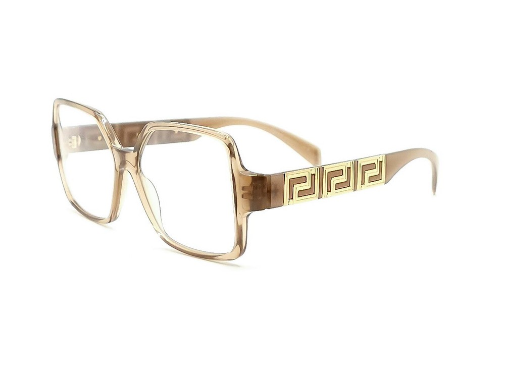 Versace 3337 Eyeglasses 5403 Transparent Brown-Gold size 53 new