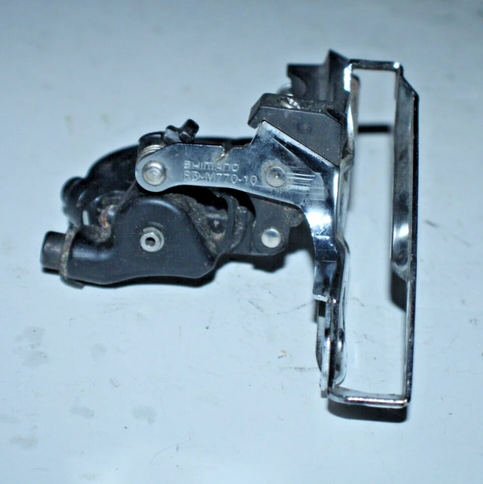 Shimano Deore XT Triple Front Derailleur FD-M700-10 Top-Pull 34.9mm USA Shipper! - Image 2 of 4