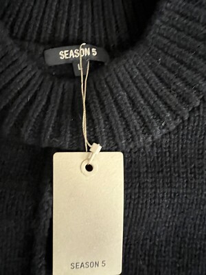 Yeezy Season 5 Lost Hills Knitted Sweater Ink Arctic Large Brand