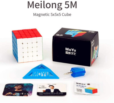 MoYu MeiLong 5M Magnetic 5x5x5 Stickerless Speed Cube Ship from USA