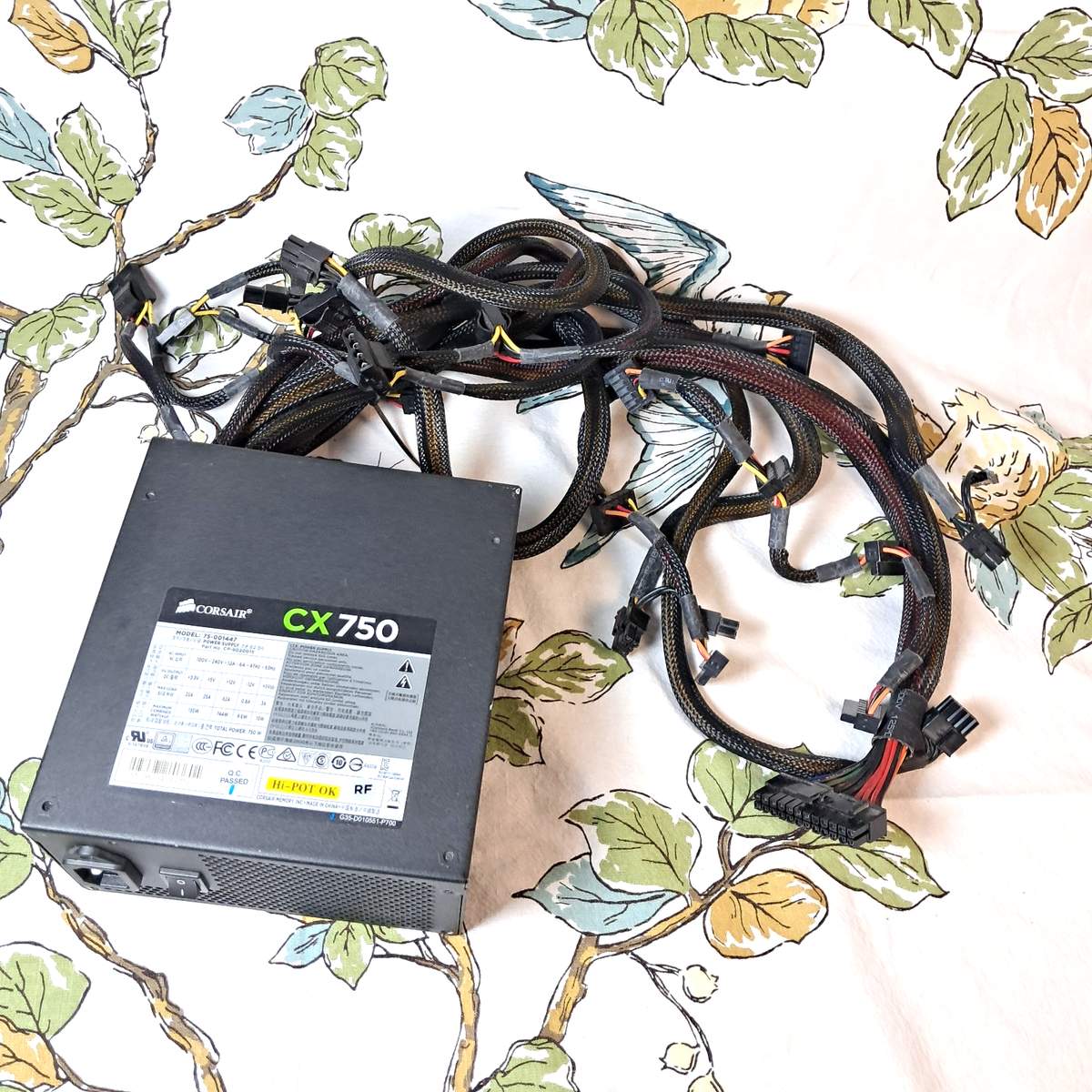 Corsair CX750 750Watt 80 Plug Bronze AC Power Supply 75-001447  CP-9020015