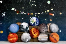 11 Piece Set Space Decor Planet Throw Pillow Covers Solar System Universe Planet