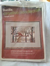 Bucilla Creative Needlecraft Crewel Kit "Winter Scene" #2162