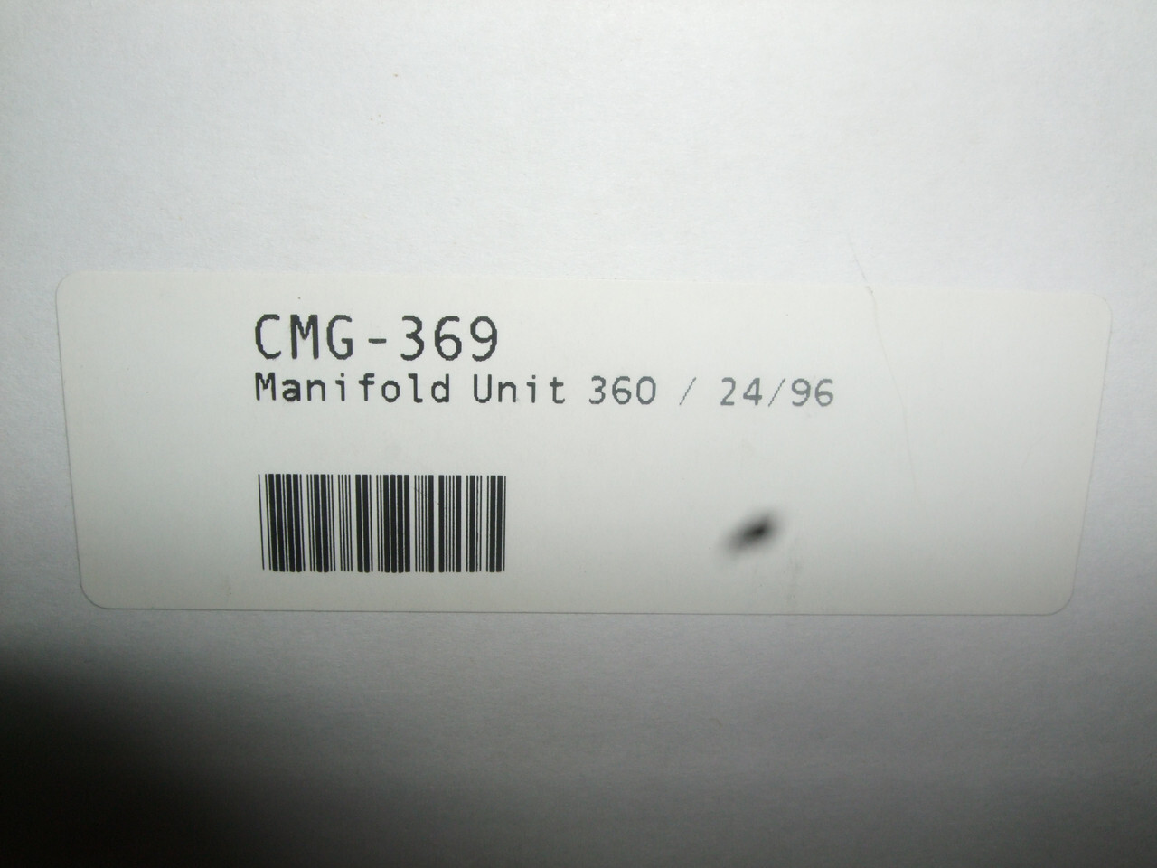 Perkin Elmer CMG-369 Manifold Unit 360 | eBay