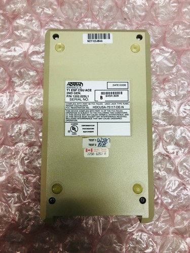 JUEGO DE PRUEBA ADTRAN 1202.025L1 MODELO EIA 232 T1 ESF CSU ACE 2ª GENERACIÓN - Imagen 5 de 6