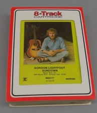 Gordon Lightfoot 8 Track Tape Cartridge Sundown Untested Avocado Green Label