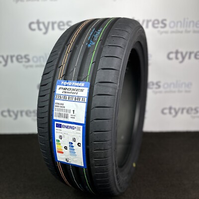 4X New 225 45 17 Toyo Proxes Comfort 94V XL 225/45R17 *C/A RATED