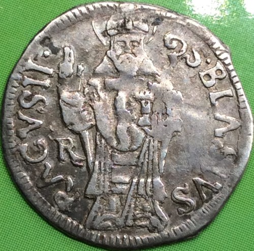 Ragusa Grossetto 1617 - 1621 Croatia Dubrovnic Christ / St.Blasius silver - Zdjęcie 5 z 10