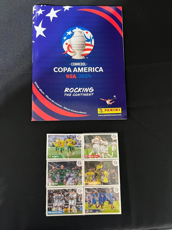 USA VERSION 2024 Panini Copa America USA Complete Sticker Set 430 Stickers ALBUM