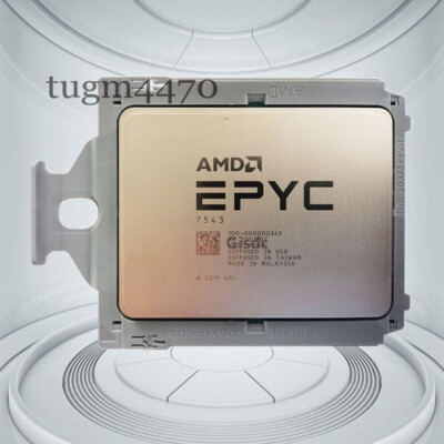 AMD EPYC 7543 Milan 2.8GHz 32 core 64 thread L3 cache 225W CPU processor 