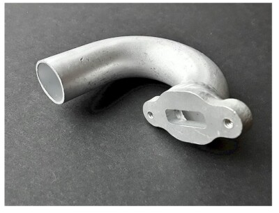 Vintage Losi GTX NXT Series Exhaust Header Non Pull Start Aluminum Silver New