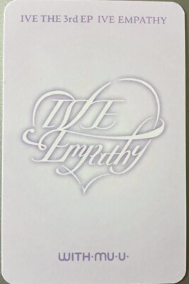 IVE EMPATHY Withmuu 2nd Lucky Draw Official Photocard Photo Card
