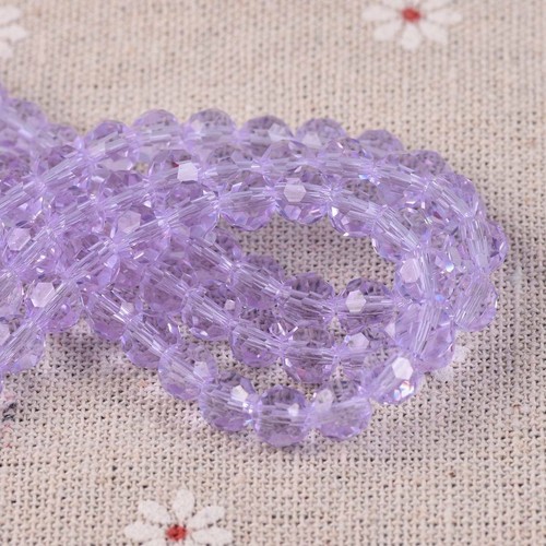 100pcs 6mm Round Sphere Ball Faceted Crystal Glass Loose Spacer Craft Beads lot - Picture 54 of 110