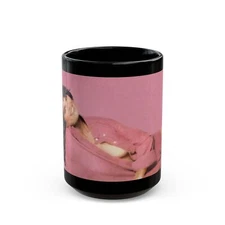 Heather Menzies #18 (Vintage Female Icon) Black Coffee Mug