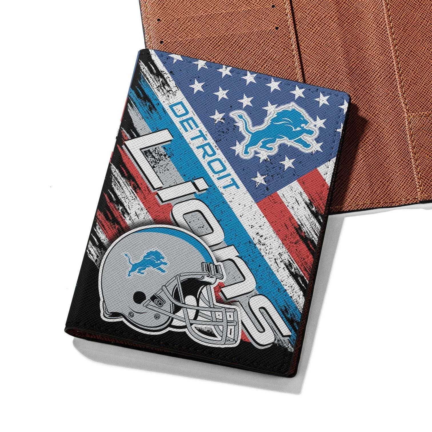 Detroit Football Team Lionss Travelling Passport Holder