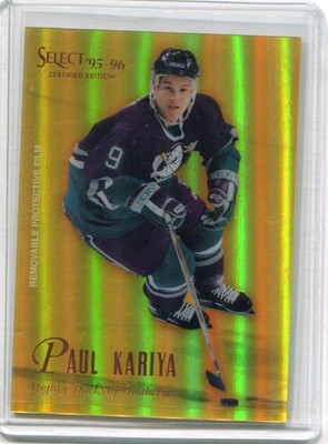 1995-96 Select Certified - PAUL KARIYA - Mirror Gold #13 - ANAHEIM MIGHTY DUCKS