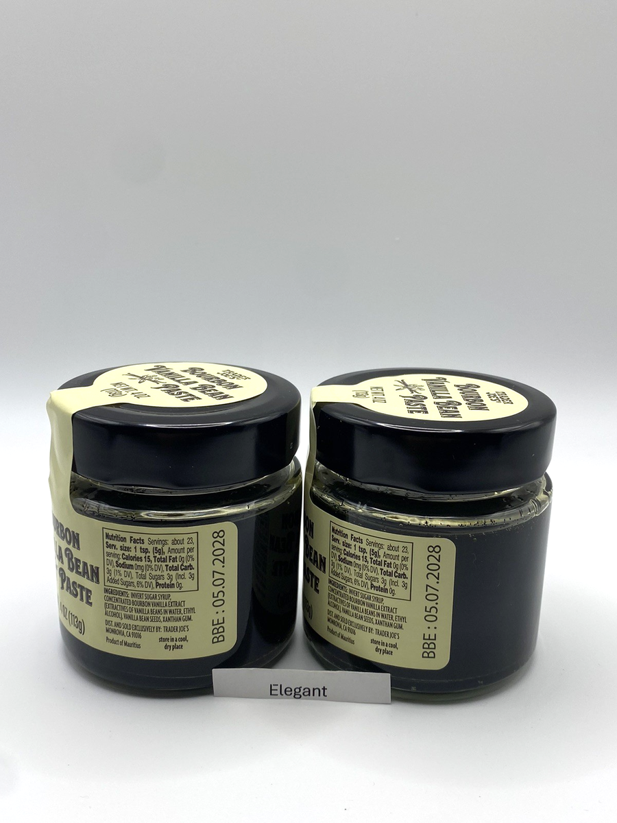 2 Pack Trader Joe's Bourbon Vanilla Bean Paste 4 oz Total 8