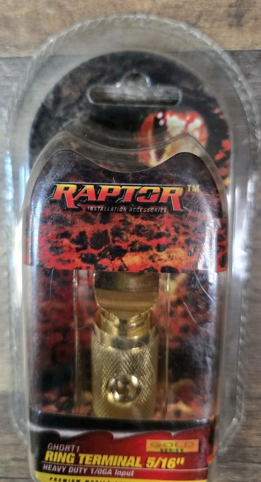 Raptor GHDRT1 Ring Terminal Heavy Duty 1/0 GA Input Gold Series New in Package - Image 4 of 4