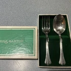 Reed & Barton "Eighteenth Century"  Sterling Silver Baby Spoon & Fork Set W/ BOX