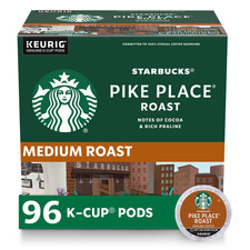 Starbucks K-Cup Coffee Pods Medium Roast Hot Or Iced Coffee Pike Place Roast 96