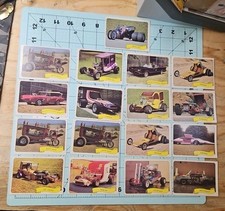 Kustom Cars - George Barris 1975 Fleer 17 Sticker Vintage Card Set Batmobile
