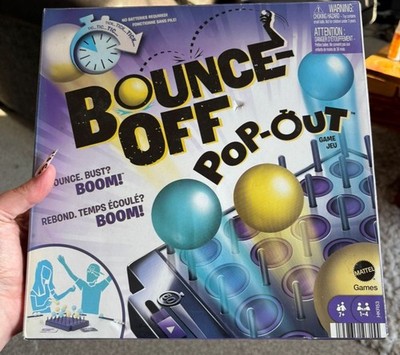  BOUNCE-OFF POP-OUT Partyspiel für Familie, Jugendliche, Erwachsene mit 16 Bällen