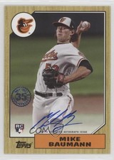 2022 Topps Update 1987 Topps Baseball Mike Baumann #87BA-MB Auto 0nr3