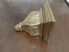 Decorative wall sconce, gold scroll with large, with edge for picture, 10" tall — photo 4