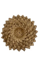 6 Vintage Boho Seagrass Straw Reed Woven Nesting Baskets Boho Storage