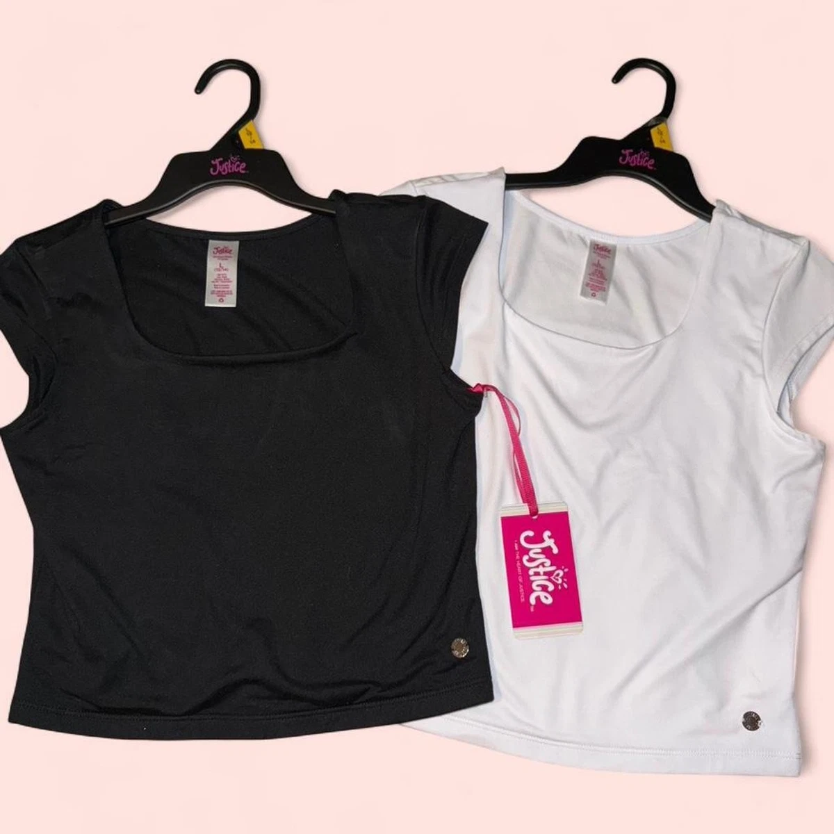 T-shirt Manches Courtes Justice Pour Fille - Taille 10 - Occasion En Très Bon état