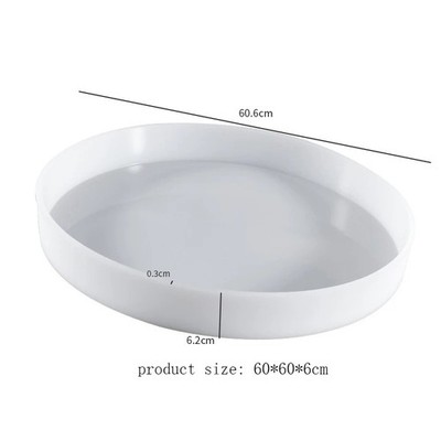 60cm Runde Silikon Harz Form für DIY River Table Tablett Epoxid Gießform
