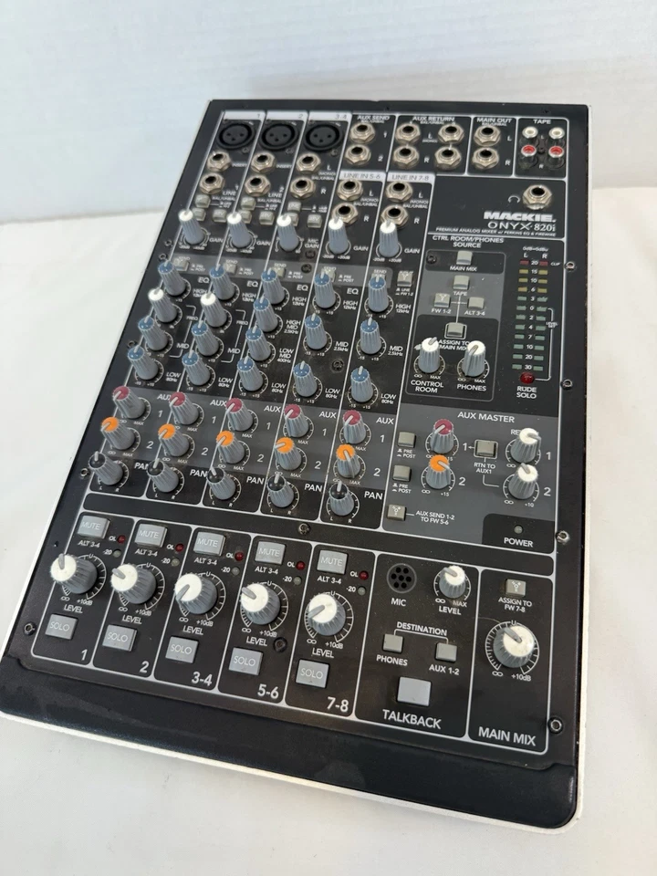Mackie Onyx 820i Fire Wire Audio Mixer/Interface Great Condition Untested - Image 2 of 4