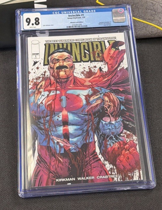 Invincible #1 CGC 9.8 Whatnot Gold Foil Omni-Man Tyler Kirkham LTD 150