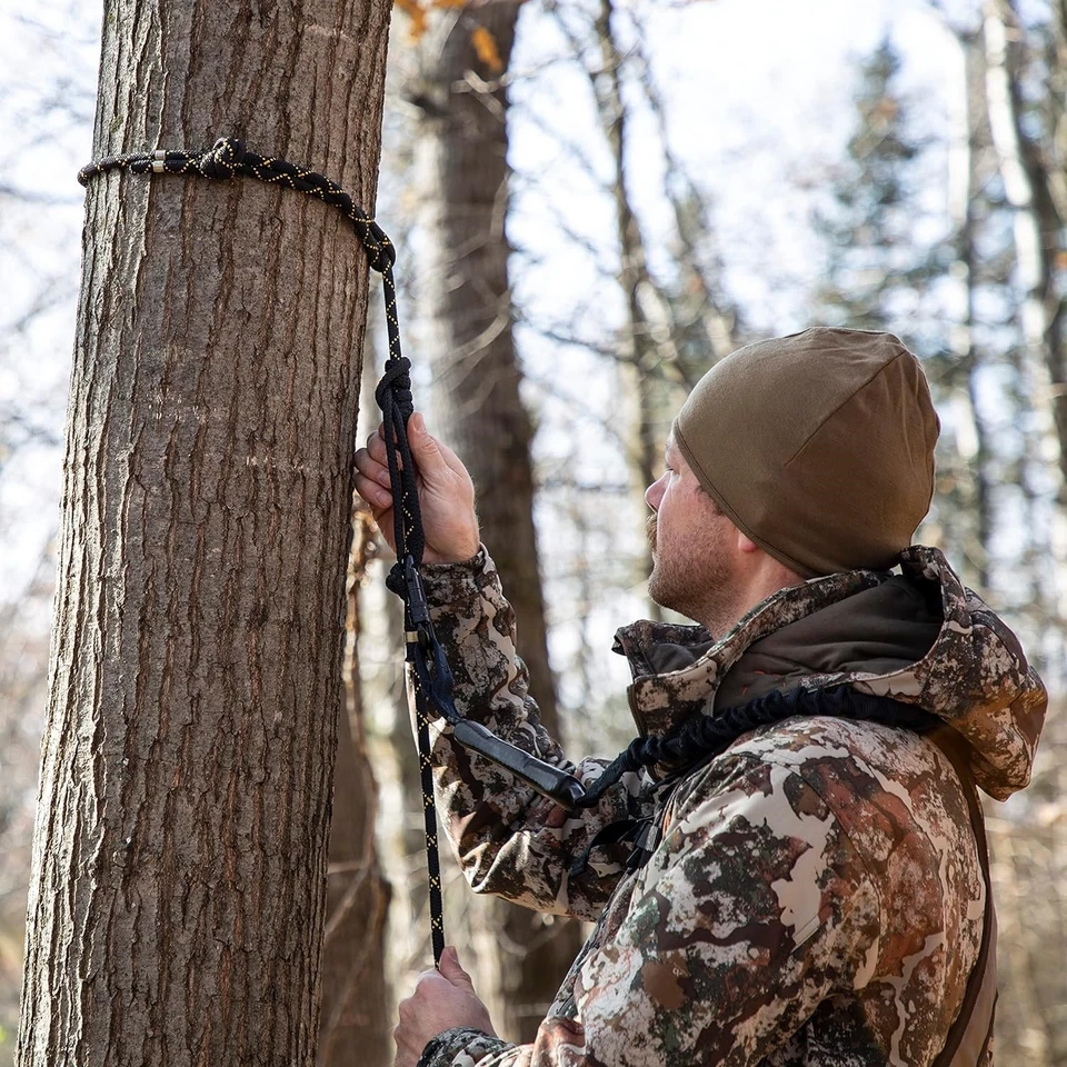 Rivers Edge Heavy-Duty Locking Carabiner 8’ Harness Tree Rope - Image 3 of 3