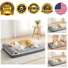 Orthopedic Large Dog Bed Pillow Pet Sofa Bed 36x24 Grey
