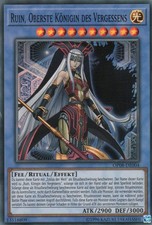 yugioh 1x Ruin, Oberste Königin des Vergessens OP08-DE004 SUPER RARE DEUTSCH