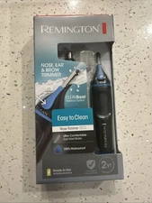 REMINGTON 2-In-1 Nose Ear Brow Hair BATTERY DUAL-BLADE Rotary Precision Trimmer