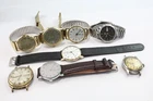 Vintage Mechanical Watches Seiko Avia Ingersoll SPARES/REPAIRS x 8