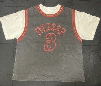 Mitchell & Ness Distressed Allen Iverson Philadelphia 76ers Shirt