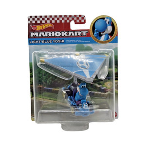 3 Yoshi Rossi/blu Hot Wheels Mario Kart - Diecast - Tubo Telaio