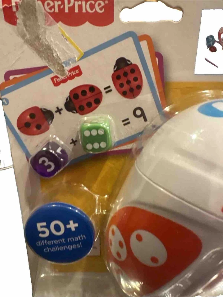NEW FISHFER-PRICE THINK & LEARN ROLL COUNT MATH BUG 50+ MATH CHALLENGES AGES 3-6 - Image 2 of 4